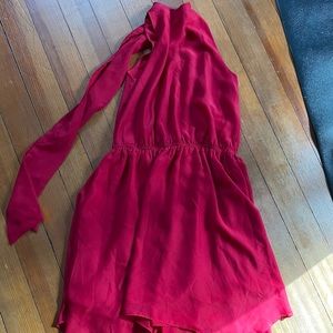 Red urban outfitters “dancer” red dress